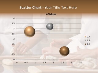 Chef Co-Workers In Toques And Chef?S Whites Kneading Dough In Commercial Kitchen PowerPoint Template