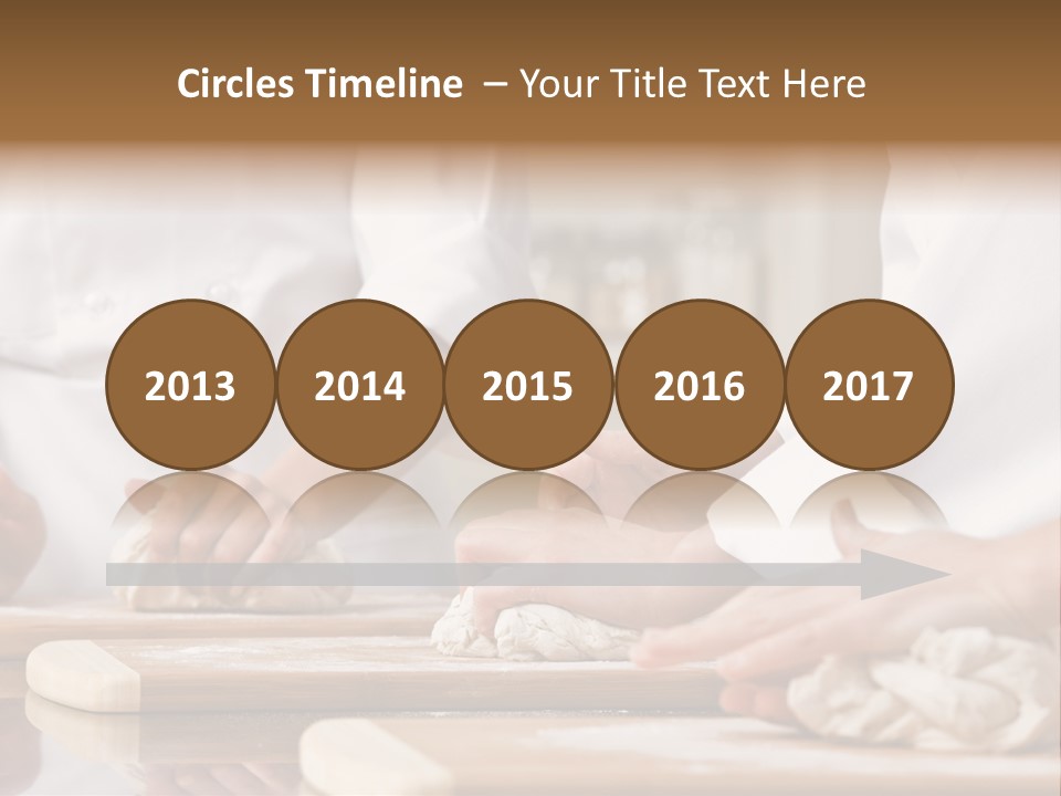 Chef Co-Workers In Toques And Chef?S Whites Kneading Dough In Commercial Kitchen PowerPoint Template