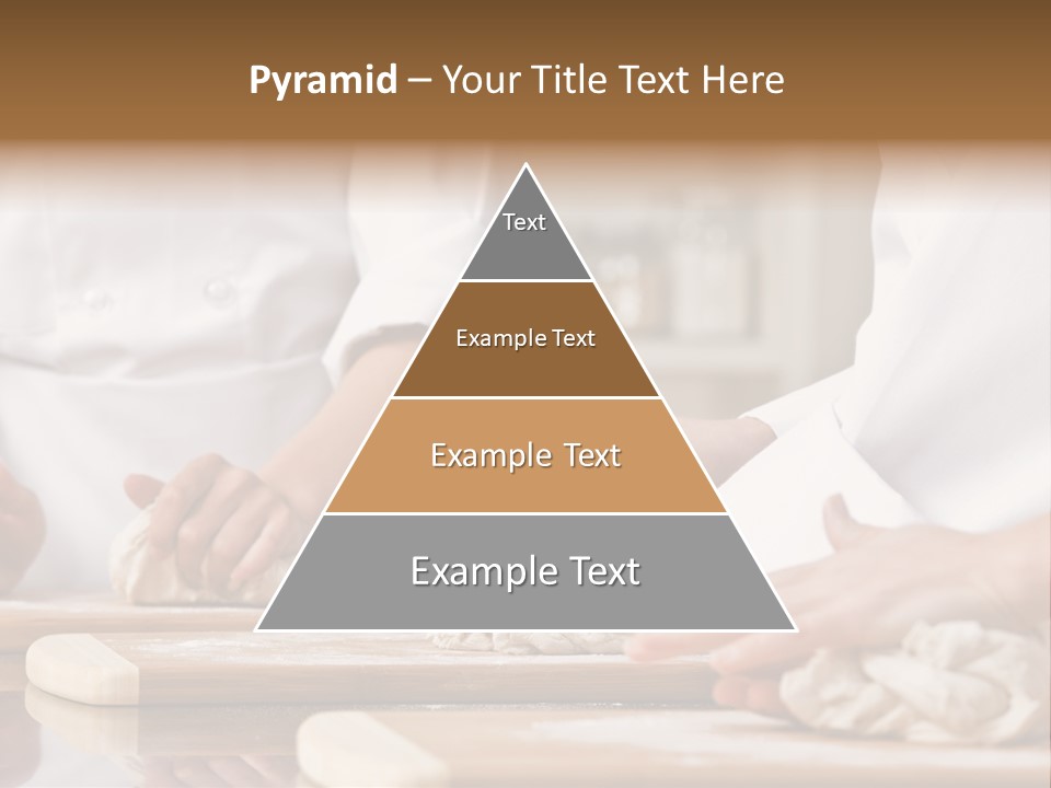 Chef Co-Workers In Toques And Chef?S Whites Kneading Dough In Commercial Kitchen PowerPoint Template