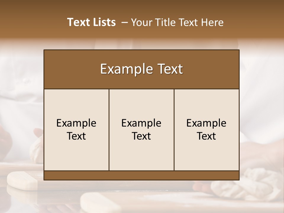 Chef Co-Workers In Toques And Chef?S Whites Kneading Dough In Commercial Kitchen PowerPoint Template