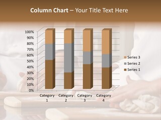 Chef Co-Workers In Toques And Chef?S Whites Kneading Dough In Commercial Kitchen PowerPoint Template