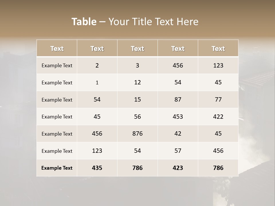 Air Pollution Image Of Houses And Smoke In Winter PowerPoint Template