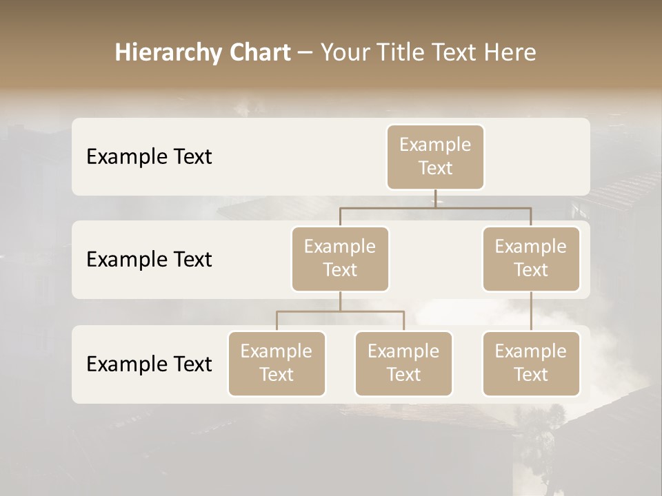 Air Pollution Image Of Houses And Smoke In Winter PowerPoint Template