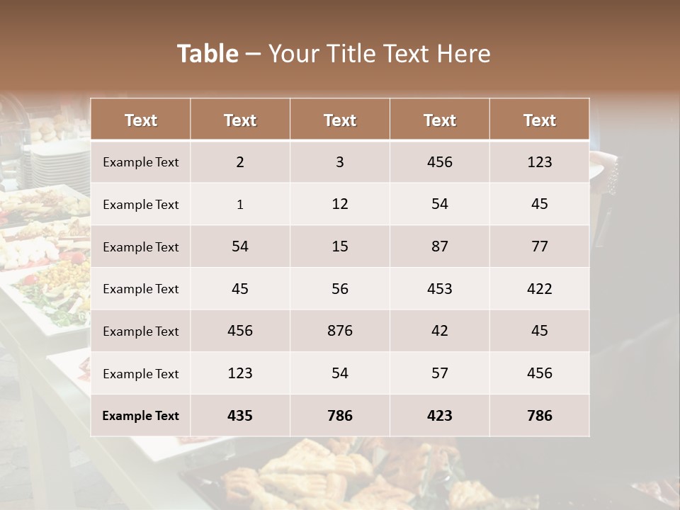 Catering Food PowerPoint Template
