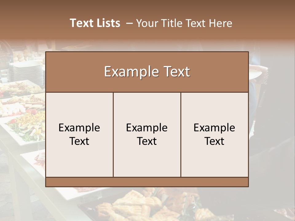 Catering Food PowerPoint Template