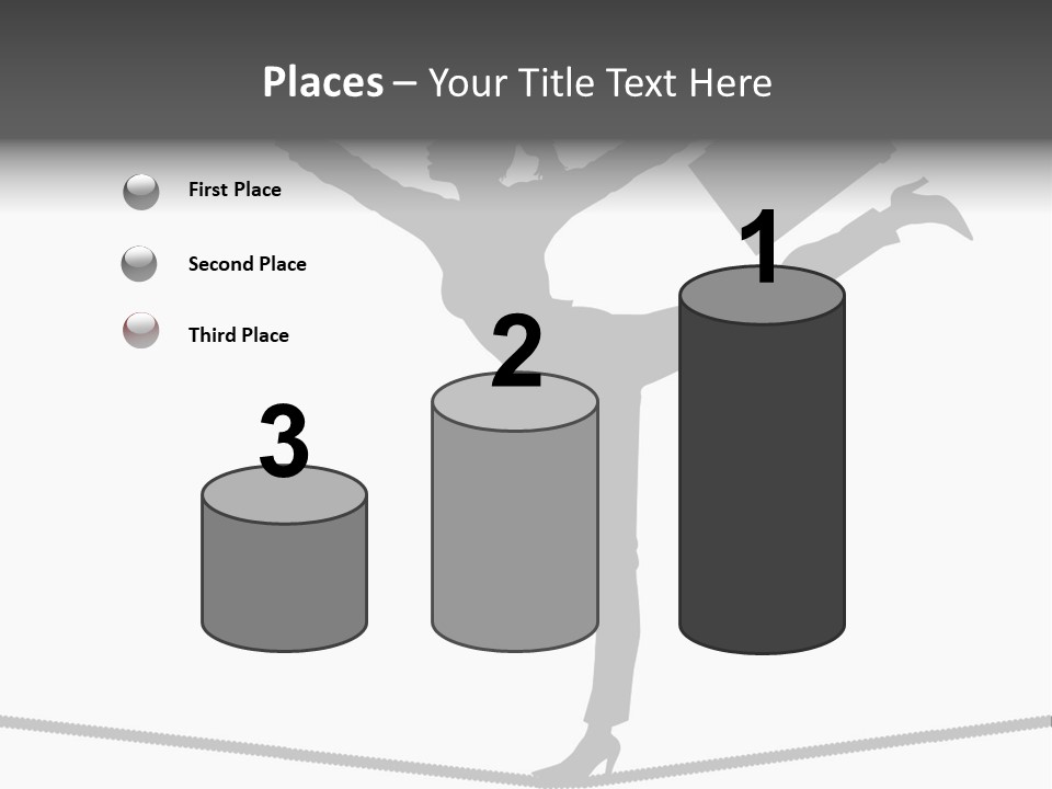 Vector Silhouette Graphic Depicting Concept: Woman Balancing Work And Home Stock Vector Illustration: PowerPoint Template