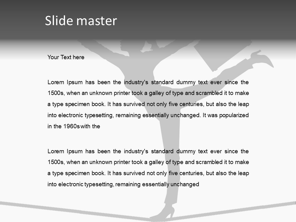 Vector Silhouette Graphic Depicting Concept: Woman Balancing Work And Home Stock Vector Illustration: PowerPoint Template