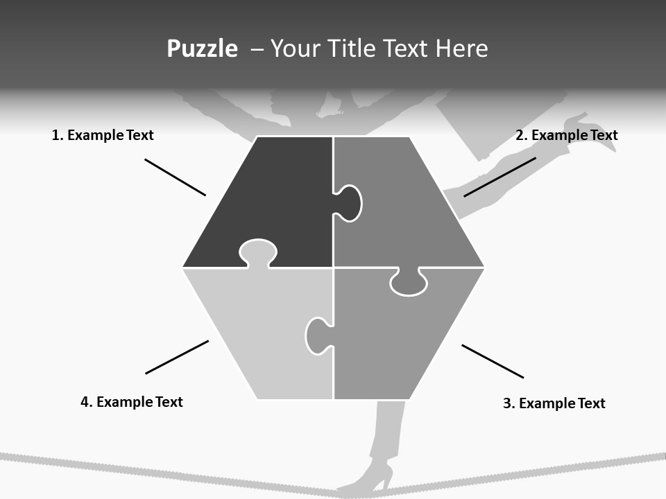 Vector Silhouette Graphic Depicting Concept: Woman Balancing Work And Home Stock Vector Illustration: PowerPoint Template