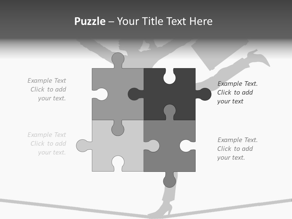 Vector Silhouette Graphic Depicting Concept: Woman Balancing Work And Home Stock Vector Illustration: PowerPoint Template