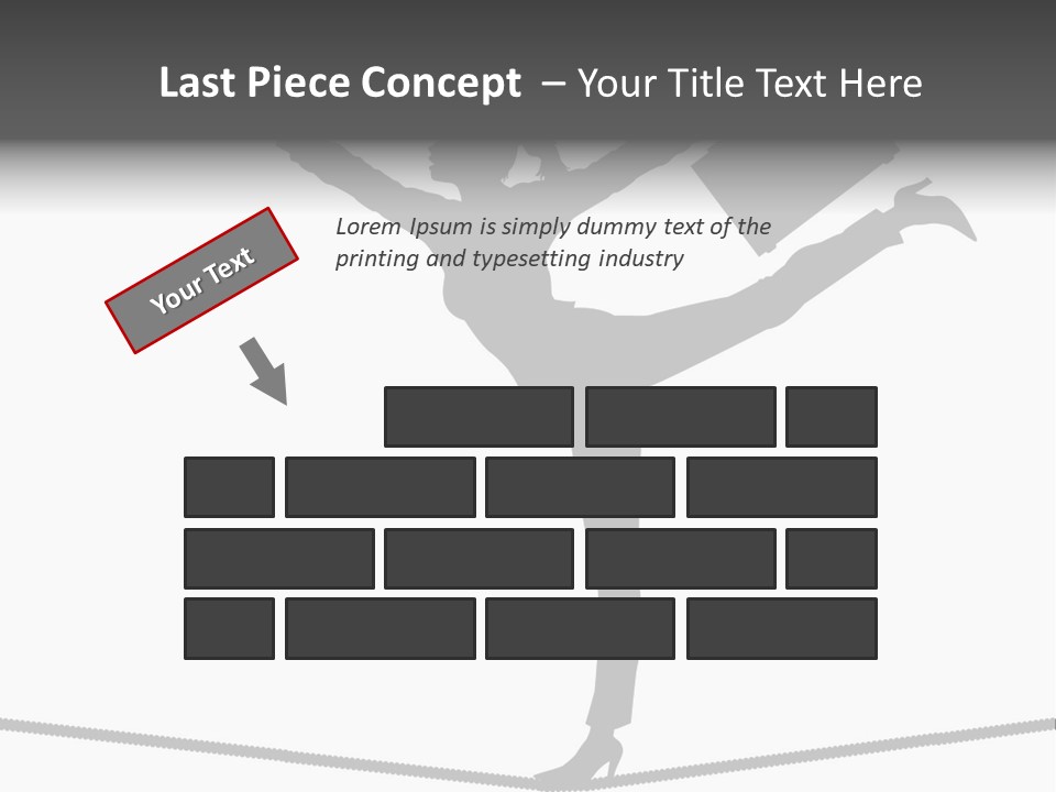 Vector Silhouette Graphic Depicting Concept: Woman Balancing Work And Home Stock Vector Illustration: PowerPoint Template