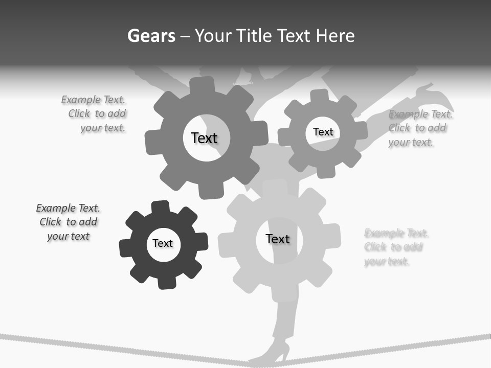 Vector Silhouette Graphic Depicting Concept: Woman Balancing Work And Home Stock Vector Illustration: PowerPoint Template