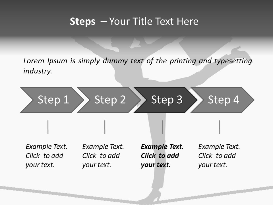 Vector Silhouette Graphic Depicting Concept: Woman Balancing Work And Home Stock Vector Illustration: PowerPoint Template