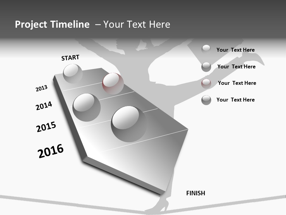 Vector Silhouette Graphic Depicting Concept: Woman Balancing Work And Home Stock Vector Illustration: PowerPoint Template