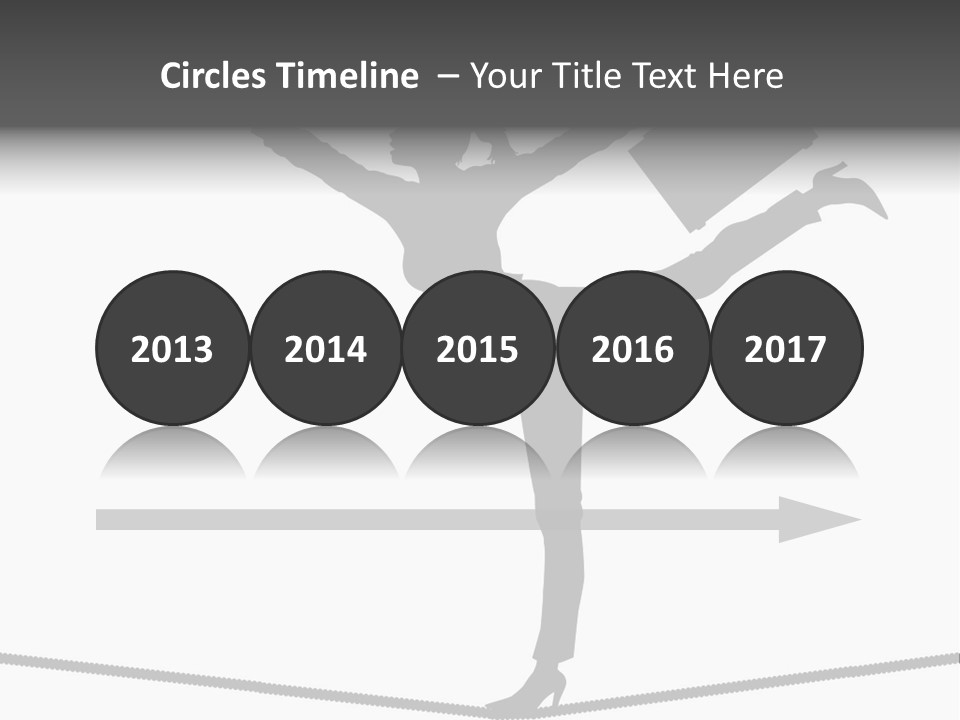 Vector Silhouette Graphic Depicting Concept: Woman Balancing Work And Home Stock Vector Illustration: PowerPoint Template