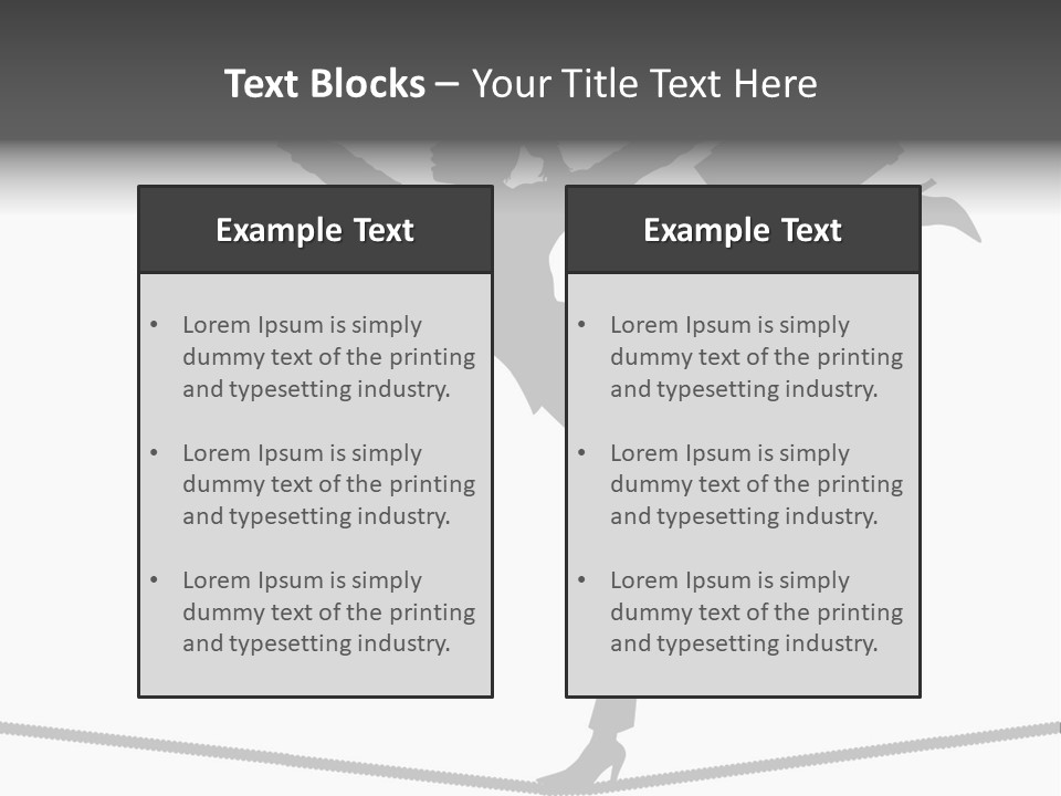 Vector Silhouette Graphic Depicting Concept: Woman Balancing Work And Home Stock Vector Illustration: PowerPoint Template