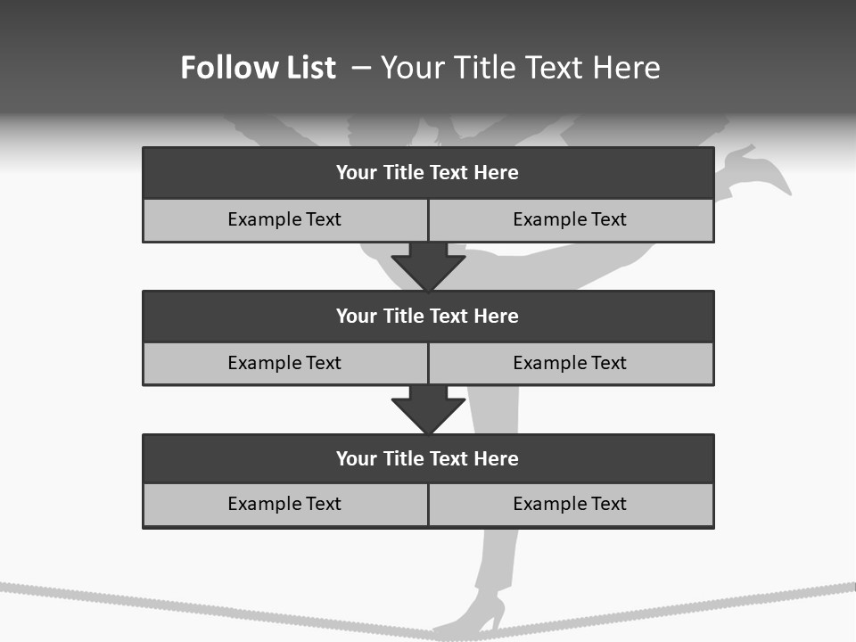 Vector Silhouette Graphic Depicting Concept: Woman Balancing Work And Home Stock Vector Illustration: PowerPoint Template