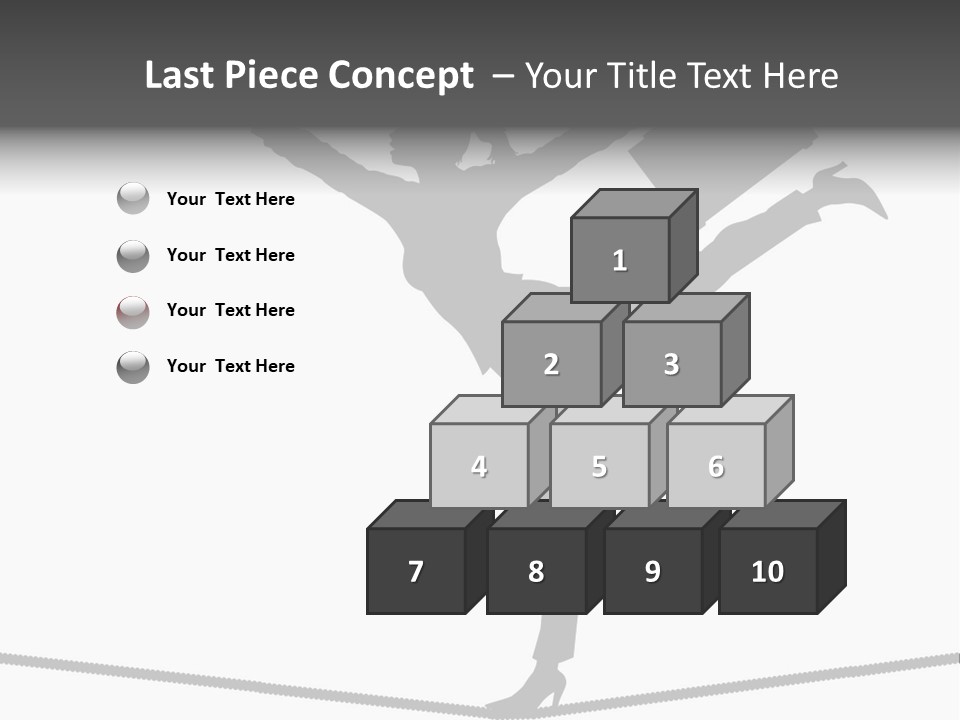 Vector Silhouette Graphic Depicting Concept: Woman Balancing Work And Home Stock Vector Illustration: PowerPoint Template