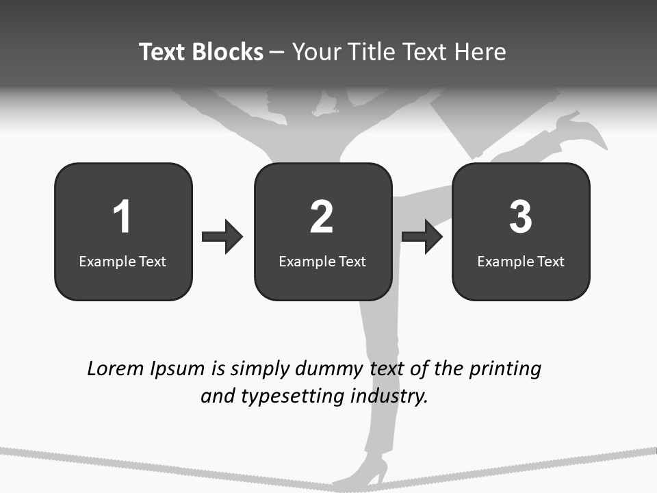 Vector Silhouette Graphic Depicting Concept: Woman Balancing Work And Home Stock Vector Illustration: PowerPoint Template