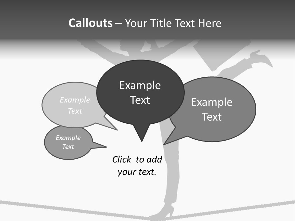 Vector Silhouette Graphic Depicting Concept: Woman Balancing Work And Home Stock Vector Illustration: PowerPoint Template