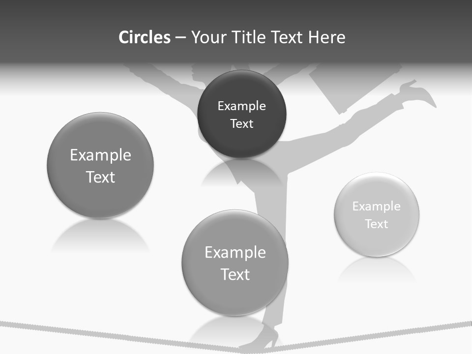 Vector Silhouette Graphic Depicting Concept: Woman Balancing Work And Home Stock Vector Illustration: PowerPoint Template