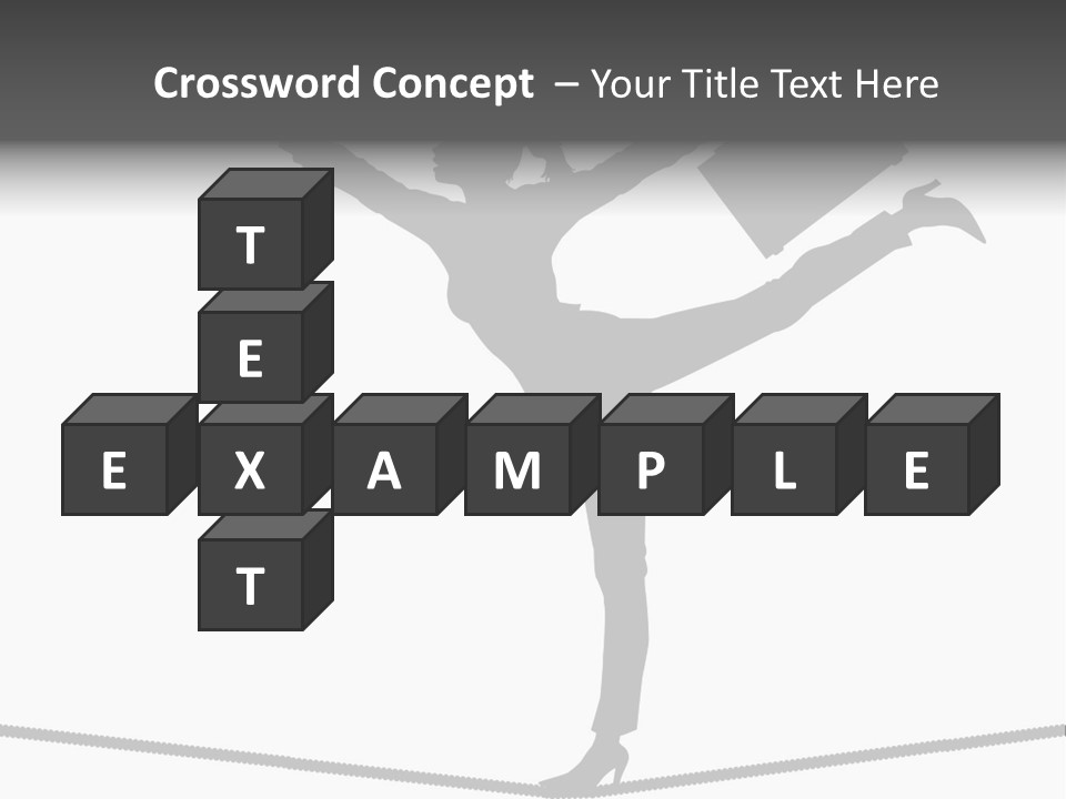 Vector Silhouette Graphic Depicting Concept: Woman Balancing Work And Home Stock Vector Illustration: PowerPoint Template