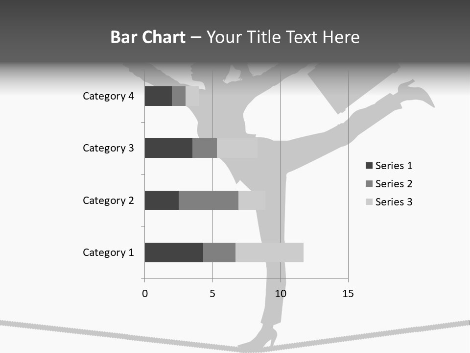 Vector Silhouette Graphic Depicting Concept: Woman Balancing Work And Home Stock Vector Illustration: PowerPoint Template