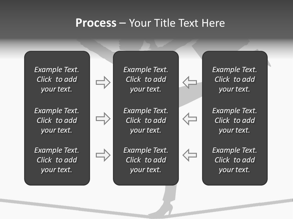Vector Silhouette Graphic Depicting Concept: Woman Balancing Work And Home Stock Vector Illustration: PowerPoint Template