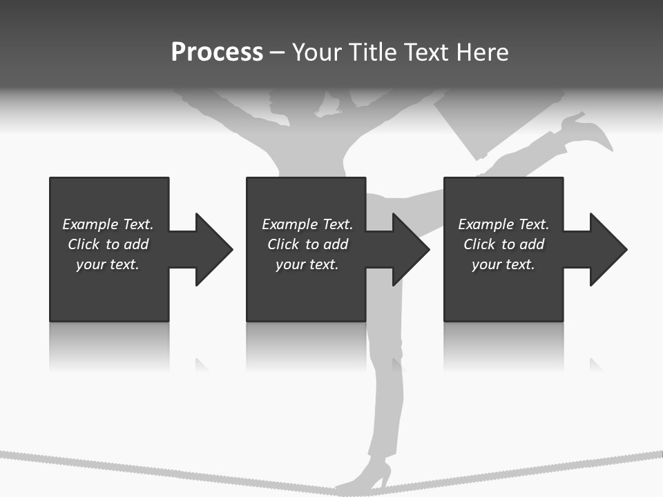 Vector Silhouette Graphic Depicting Concept: Woman Balancing Work And Home Stock Vector Illustration: PowerPoint Template