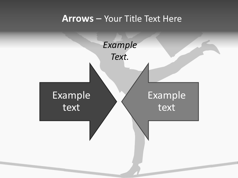 Vector Silhouette Graphic Depicting Concept: Woman Balancing Work And Home Stock Vector Illustration: PowerPoint Template