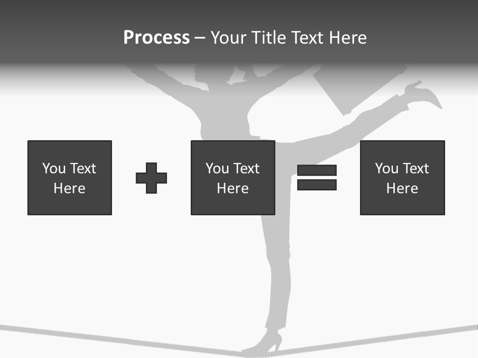 Vector Silhouette Graphic Depicting Concept: Woman Balancing Work And Home Stock Vector Illustration: PowerPoint Template