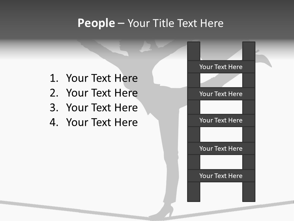 Vector Silhouette Graphic Depicting Concept: Woman Balancing Work And Home Stock Vector Illustration: PowerPoint Template