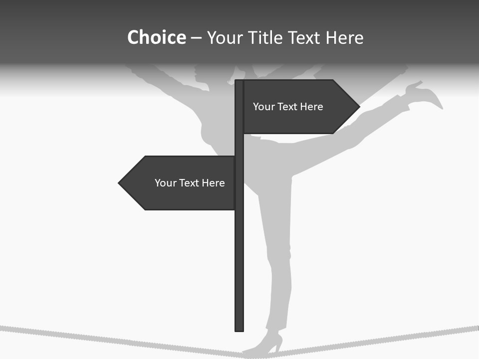 Vector Silhouette Graphic Depicting Concept: Woman Balancing Work And Home Stock Vector Illustration: PowerPoint Template