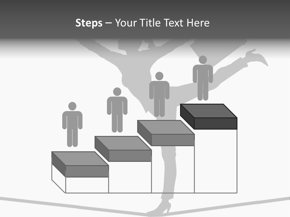 Vector Silhouette Graphic Depicting Concept: Woman Balancing Work And Home Stock Vector Illustration: PowerPoint Template