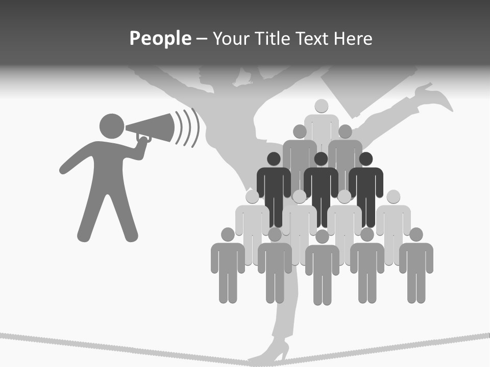 Vector Silhouette Graphic Depicting Concept: Woman Balancing Work And Home Stock Vector Illustration: PowerPoint Template