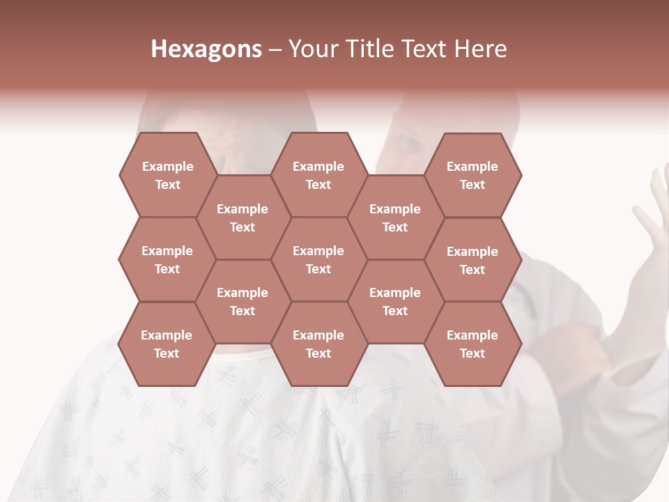 A Nervous Looking Patient About To Get His First Prostate Exam. The Doctor Is In The Background Putting On His Rubber Glove. Shallow Dof With Focus On The Patient's Face. PowerPoint Template