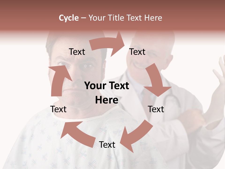 A Nervous Looking Patient About To Get His First Prostate Exam. The Doctor Is In The Background Putting On His Rubber Glove. Shallow Dof With Focus On The Patient's Face. PowerPoint Template