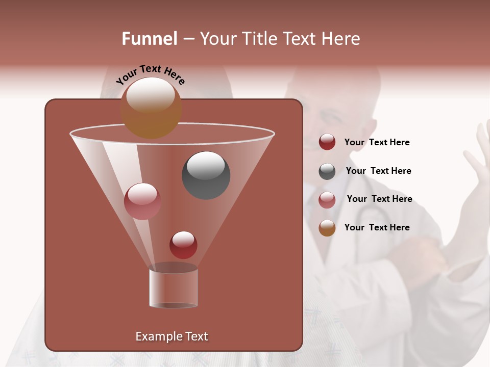 A Nervous Looking Patient About To Get His First Prostate Exam. The Doctor Is In The Background Putting On His Rubber Glove. Shallow Dof With Focus On The Patient's Face. PowerPoint Template