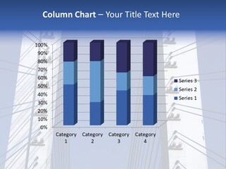 The Cable Stayed Bridge Supporting Columns And Suspension Cable Under The Blue Sky. PowerPoint Template