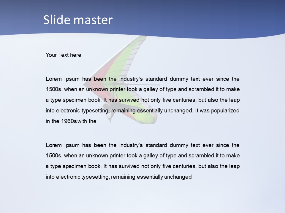Hang Gliding PowerPoint Template