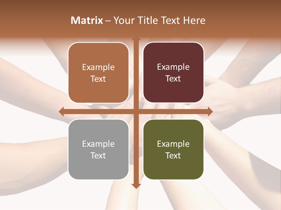 Hands Of My Friends PowerPoint Template