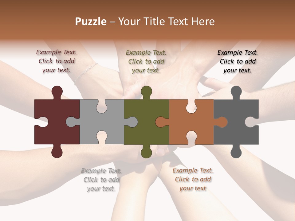 Hands Of My Friends PowerPoint Template