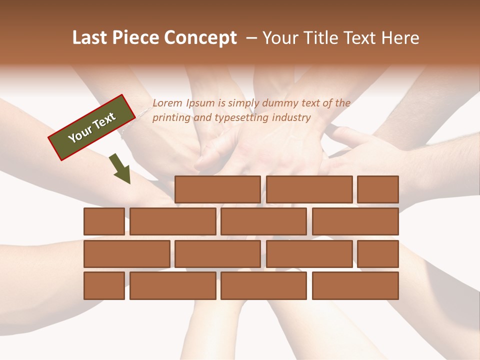 Hands Of My Friends PowerPoint Template