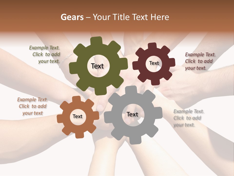 Hands Of My Friends PowerPoint Template