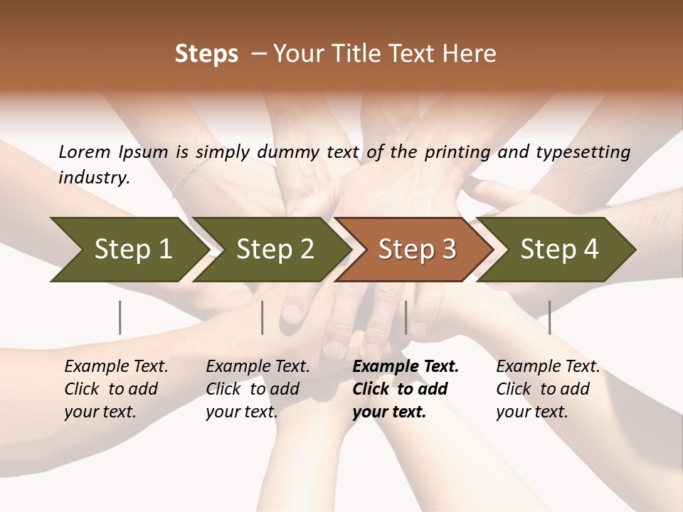 Hands Of My Friends PowerPoint Template