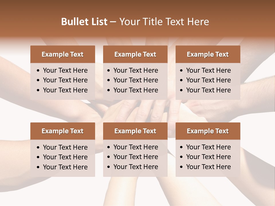 Hands Of My Friends PowerPoint Template