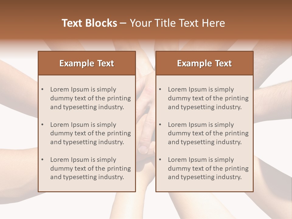 Hands Of My Friends PowerPoint Template