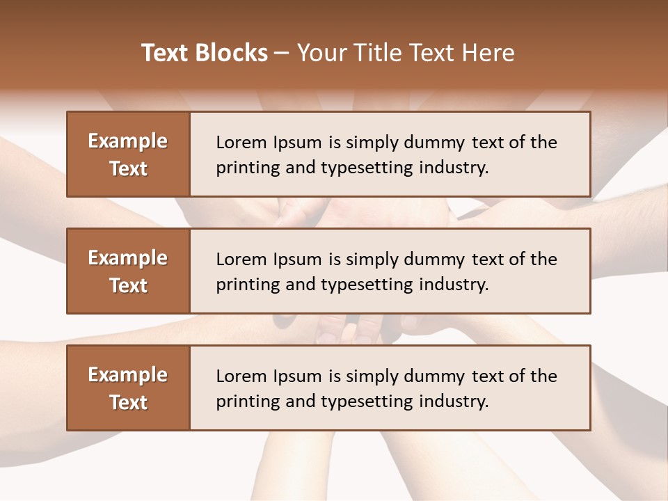 Hands Of My Friends PowerPoint Template