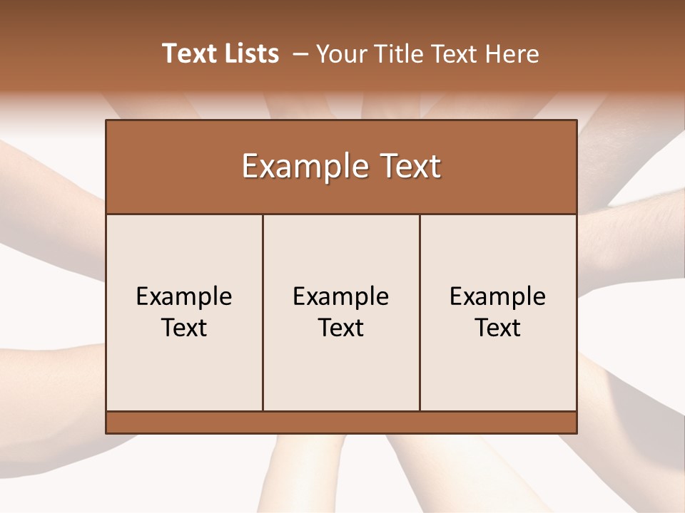 Hands Of My Friends PowerPoint Template