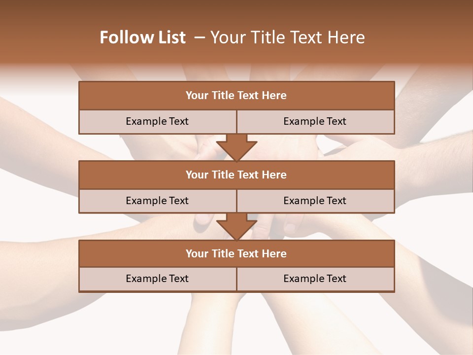 Hands Of My Friends PowerPoint Template