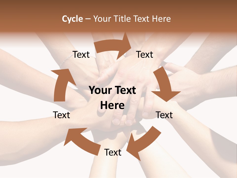 Hands Of My Friends PowerPoint Template